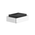 Gessi RETTANGOLO black wall-mounted soap holder