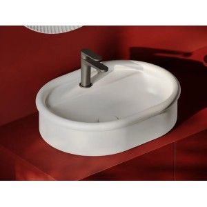Countertop Washbasin White glossy BRERA 60x45 h15,5 Artceram ARTCERAM - 4