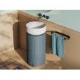 Round cabinet 40 h72 for countertop washbasins with threaded chrome waste included OPERA Artceram ARTCERAM - 1