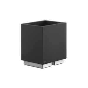 Bicchiere d'appoggio RETTANGOLO ACCESSORIES nero GESSI