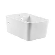 Gessi RETTANGOLO wall-mounted ceramic bidet, white