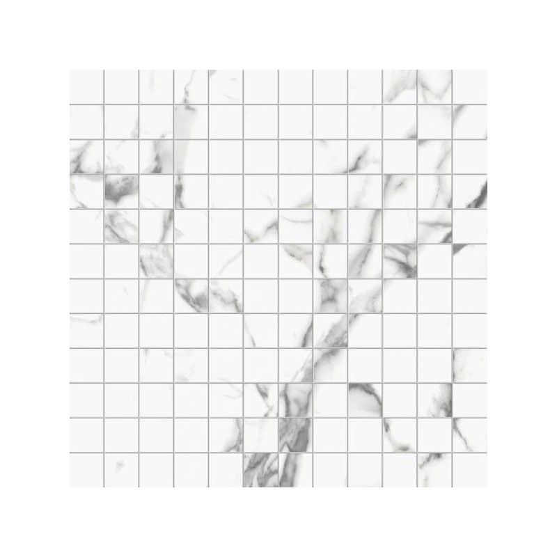 PRESTIGIO 30x30 STATUARIO APUANO LUCIDO MOSAICO RETTIFICATO - REFIN RB59 REFIN - 1