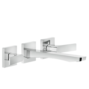 RILIEVO wall-mounted 3-hole basin mixer by GESSI