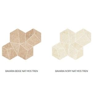 BAVARIA  IVORY NATUREL MOSAIQUE TREN 42X34 - APARICI APARICI CERAMICA - 1