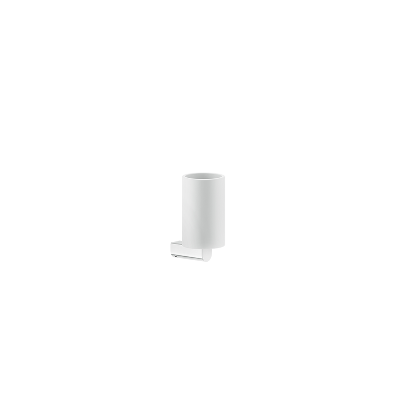 RILIEVO GESSI white wall glass — modern bathroom accessory