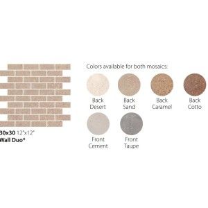 WALL DUO 30X30 BACK DESERT - CERAMICA SANT'AGOSTINO CSAWDBDE30 CERAMICA SANT'AGOSTINO - 1