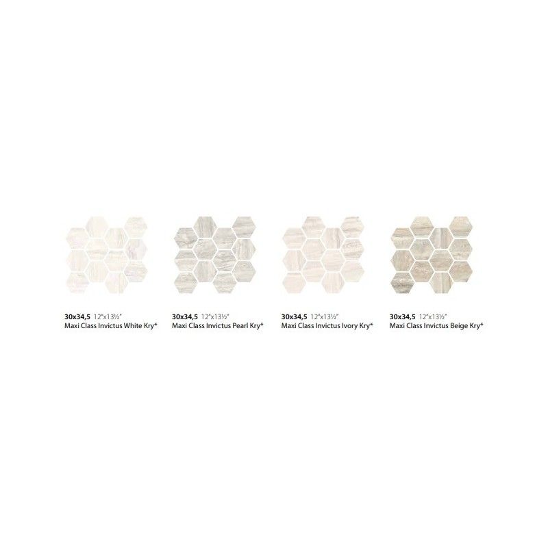 INVICTUS  MAXI CLASS 30X34,5   WHITE KRY - CERAMICA SANT'AGOSTINO CSAMCIWK34 CERAMICA SANT'AGOSTINO - 1