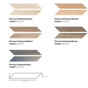 YORKWOOD CHEVRON 9,4X49 BROWN - CERAMICA SANT'AGOSTINO CSACHYBR45 CERAMICA SANT'AGOSTINO - 1