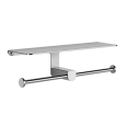 RILIEVO double wall paper roll holder with lid - GESSI