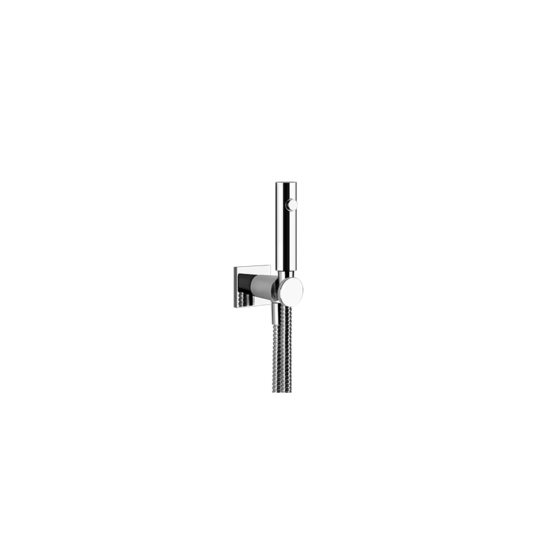 RILIEVO TOTAL LOOK Wandmontierte Wasserstrahl-Toilettenbürste mit 1/2 "GESSI-Anschluss