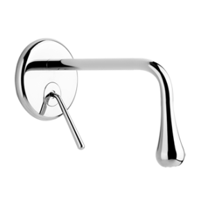GOCCIA External part Wall-mounted short spout mixer without waste GESSI