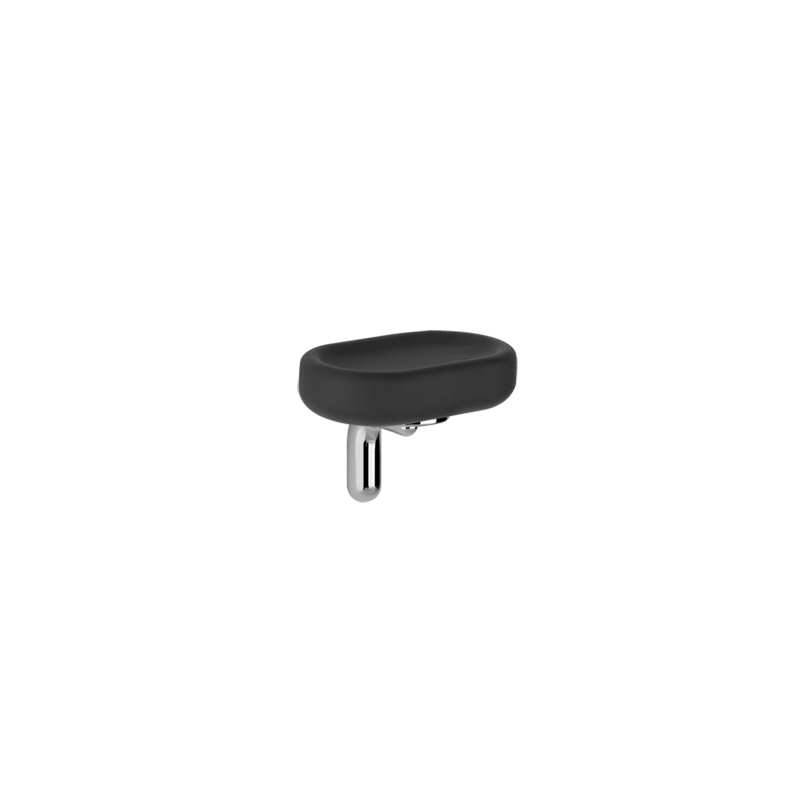 Goccia Gessi black wall-mounted GRES soap dish