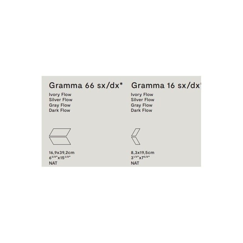 WATERFALL GRAMMA 8,3x19,5 SX DARK FLOW NAT - LEA CERAMICA LG0WFS0 LEA CERAMICHE - 1