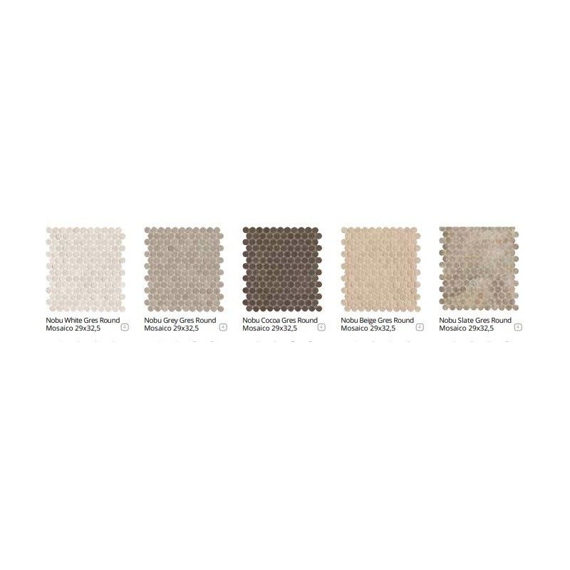 NOBU BEIGE GRES ROUND MOSAICO 29,5X32,5 MATT - FAP CERAMICHE fRNJ FAP CERAMICHE - 1
