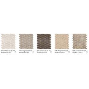 NOBU COCOA GRES ROUND MOSAIQUE 29,5X32,5 MATT - FAP CERAMICHE fRNK FAP CERAMICHE - 1