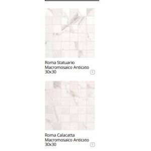 ROMA CALACATTA MACROMOSAIQUE 30X30 ANTICATO - FAP CERAMICHE fLZ5 FAP CERAMICHE - 1