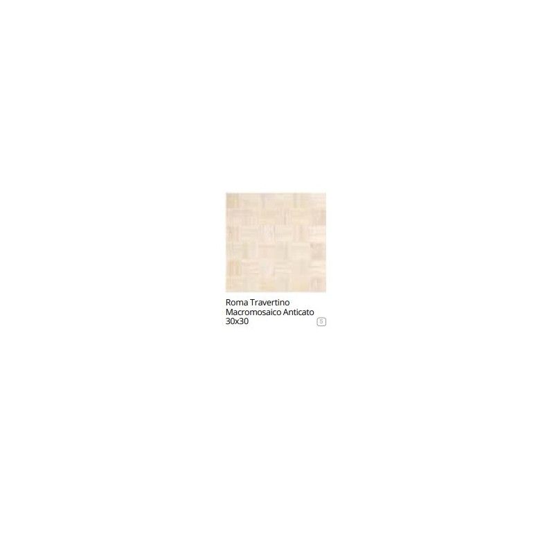 ROMA TRAVERTINO MACROMOSAIC 30X30 ANTICATO - FAP CERAMICHE fMAA FAP CERAMICHE - 1