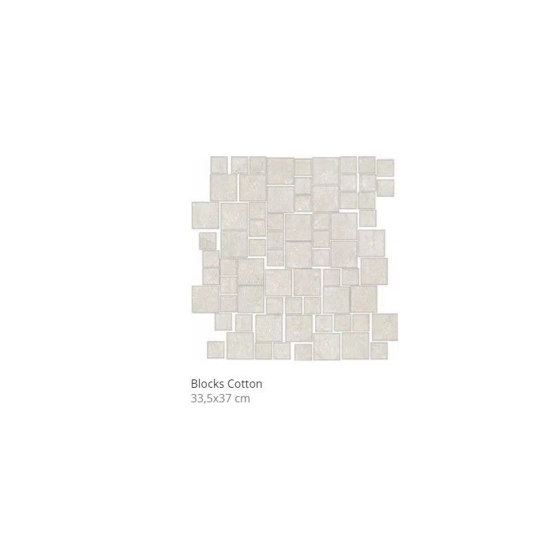 STONE LIFE BLOCKS COTTON MOSAICO 33,5X37 - CONTEMPORARY DESIGN FLORIM  779344 CONTEMPORARY DESIGN FLORIM - 1