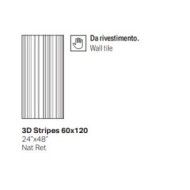 NOBLE STONE 60x120  Dark 3D STRIPES NATURALE RETTIFICATO  - LA FABBRICA AVA 199034 LA FABBRICA AVA - 1