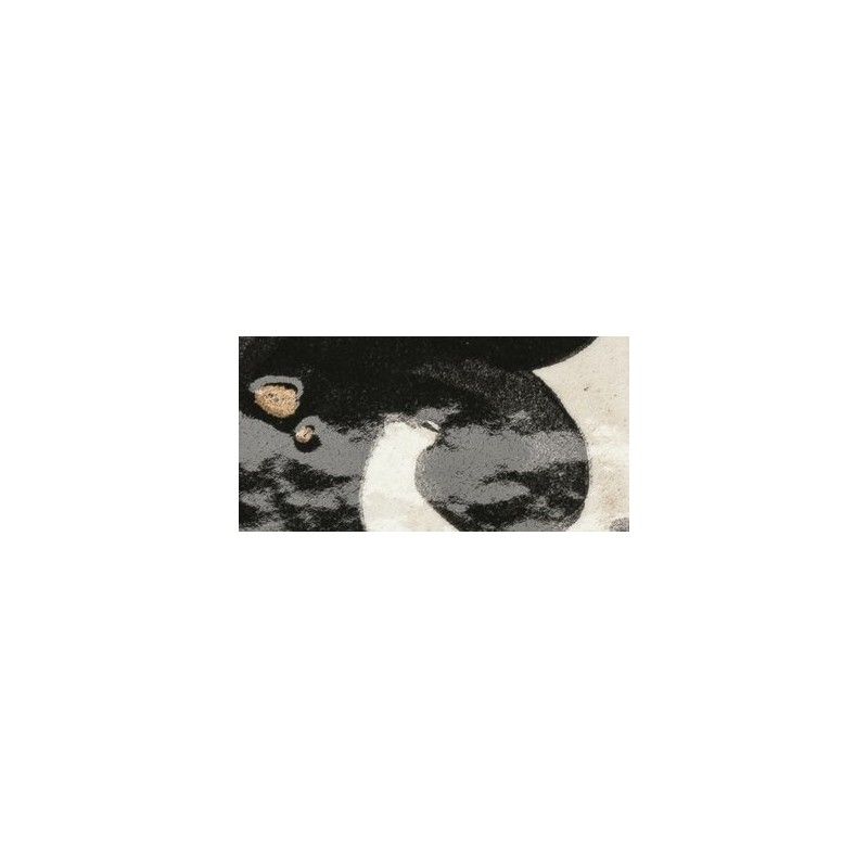 MINIATURE FREGIO NERO MAIOLICA 6x24 - CERAMICHE MARCA CORONA J369 CERAMICHE MARCA CORONA  - 1