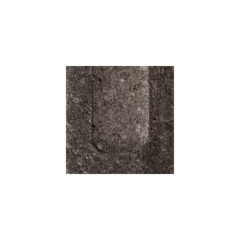 MINIATURE  FORNACE FORMELLA NERO FUMO 6x24 - CERAMICHE MARCA CORONA J418 CERAMICHE MARCA CORONA  - 1