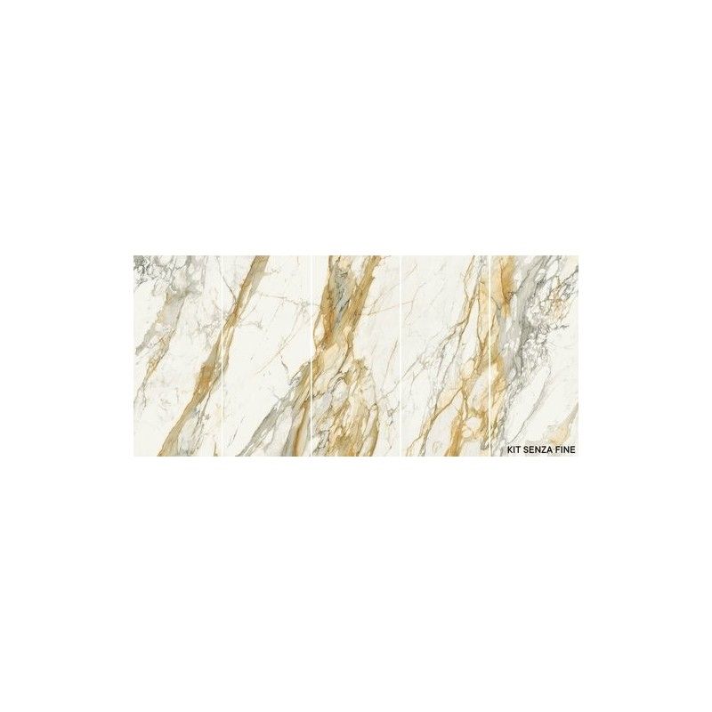 SCULTOREA CALACATTA VENA ANTICA KIT REFLEX  120x278 RETTIFICATO - CERAMICHE MARCA CORONA J487 CERAMICHE MARCA CORONA  - 1
