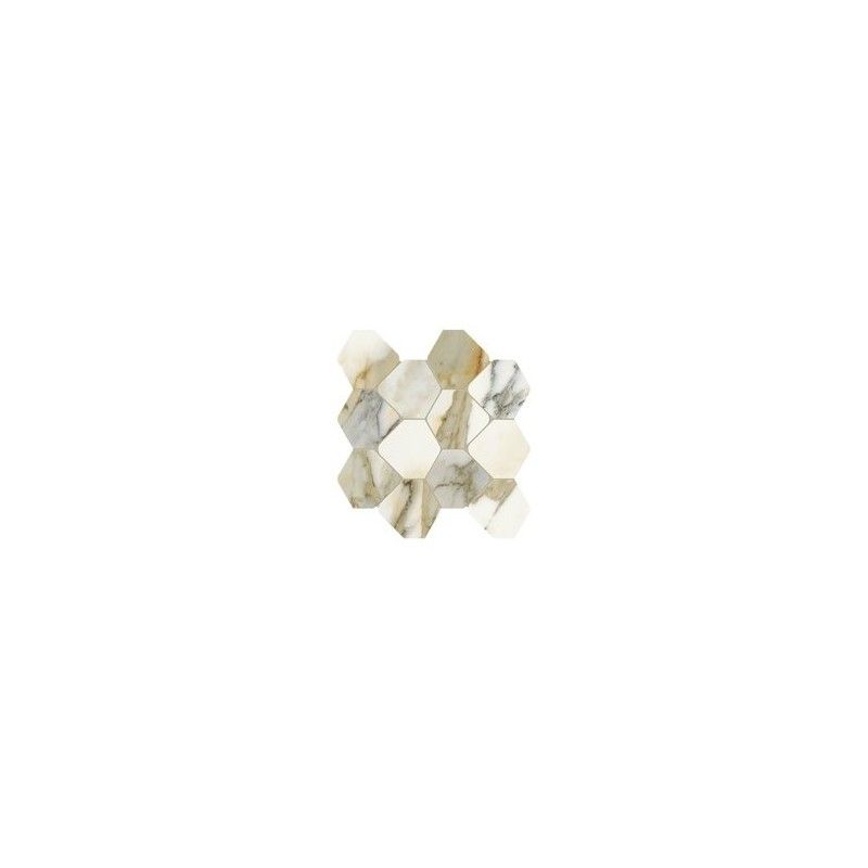 SCULTOREA  CALACATTA VENA ANTICA MOSAIC  ROMBO REFLEX  44,2x35,6 - CERAMICHE MARCA CORONA J563 CERAMICHE MARCA CORONA  - 1