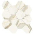 SCULTOREA CALACATTA ORO MOSAIK ROMBO REFLEX  44,2x35,6 - CERAMICHE MARCA CORONA J562 CERAMICHE MARCA CORONA  - 1