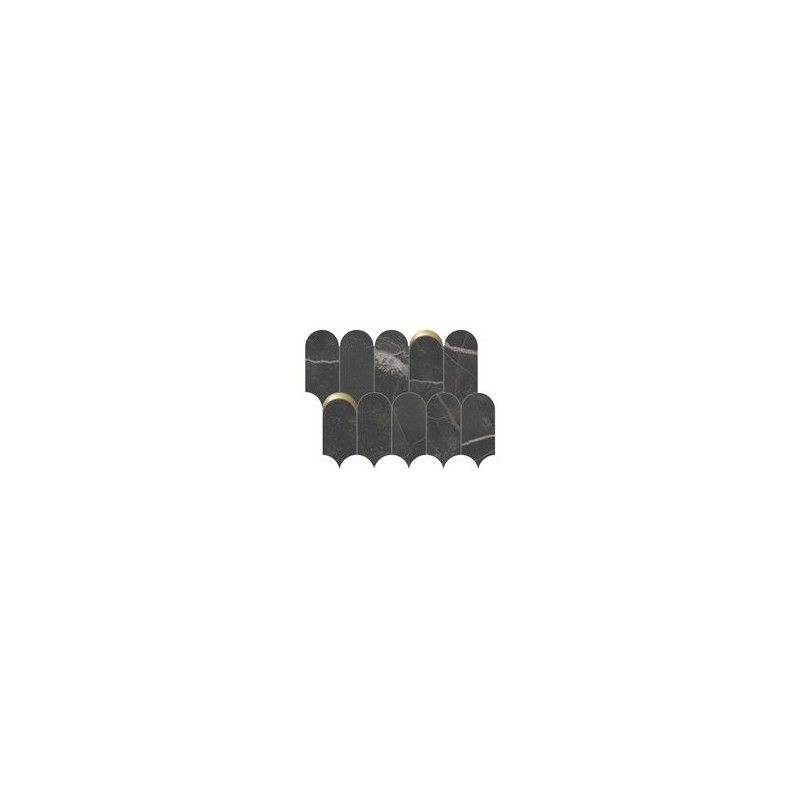 SCULTOREA DARK DIAMOND MOSAIK ARCO ORO REFLEX  41,2x30,3 - CERAMICHE MARCA CORONA J591 CERAMICHE MARCA CORONA  - 1