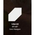 AROMAS Cocoa Mat Gem Hexagon 9mm - GIGACER 9AROMCOCOGEMHEXMAT GIGACER - 1