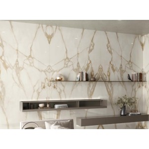 ATLAS PLAN CALACATTA GOLD BOOKMATCH  SILK 162X324 12MM  - ATLAS PLAN AKE9 ATLAS PLAN - 1