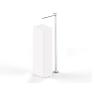 Q316 Miscelatore lavabo a colonna getto L240 x h1040 mm completo - Rubinetteria Zazzeri 3400 T100 A00  - 1