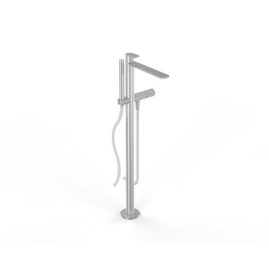 Q316 Gruppo Vasca da terra con doccetta 2 Miscelatori - completo - senza flex -  Rubinetteria Zazzeri 3400 W110 A00  - 1