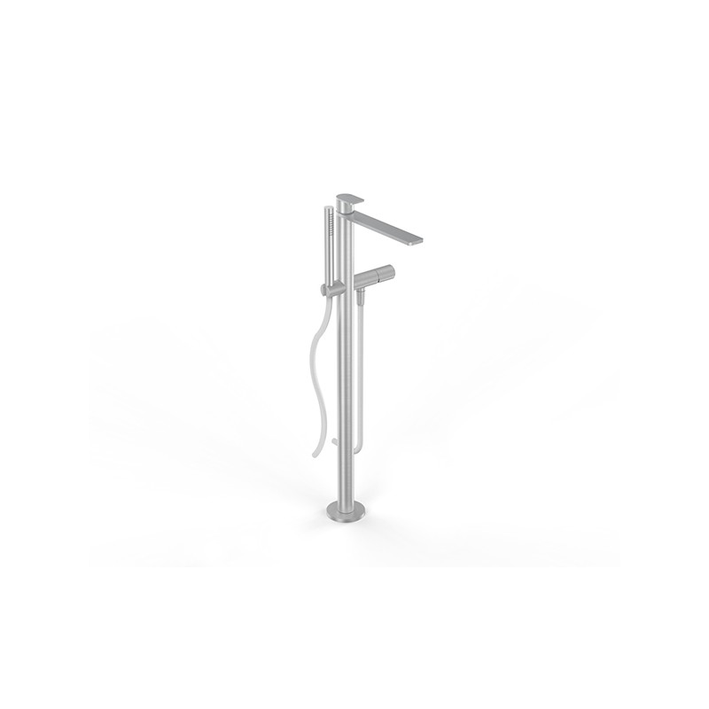 Q316 Gruppo Vasca da terra con doccetta 2 Miscelatori - completo - senza flex -  Rubinetteria Zazzeri 3400 W110 A00  - 1