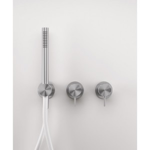 Z316 Mitigeur de douche à encastrer inverseur et douchette 2 voies - sans flexible - Rubinetteria Zazzeri 3300 B401 A01  - 1