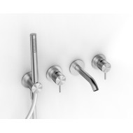 Z316 Eingebaute Badewannengruppe mit 120-mm-Düse, 2 Mischbatterien – ohne Flex – Rubinetteria Zazzeri 3300 i401 AB0  - 1