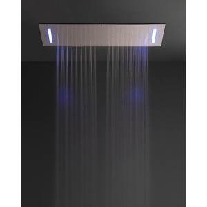 Shirò Skyrain Pommeau de douche de plafond avec pluie et LED RGB 700x400mm - Rubinetteria Zazzeri 1101 SO12 A00 - 1