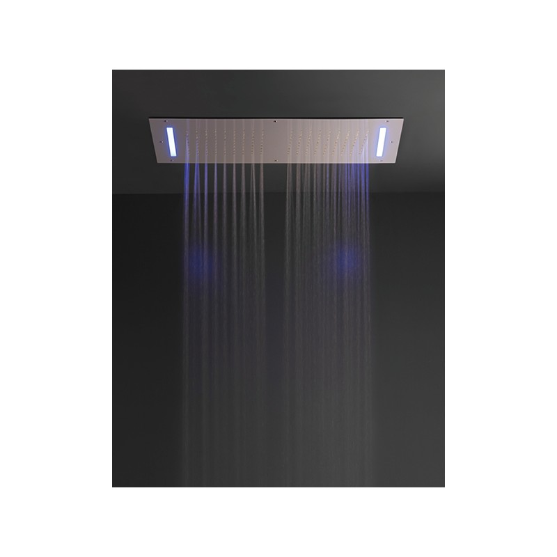 Shirò Skyrain Deckenduschkopf mit Regen und RGB-LED 700 x 400 mm – Rubinetteria Zazzeri 1101 SO12 A00  - 1