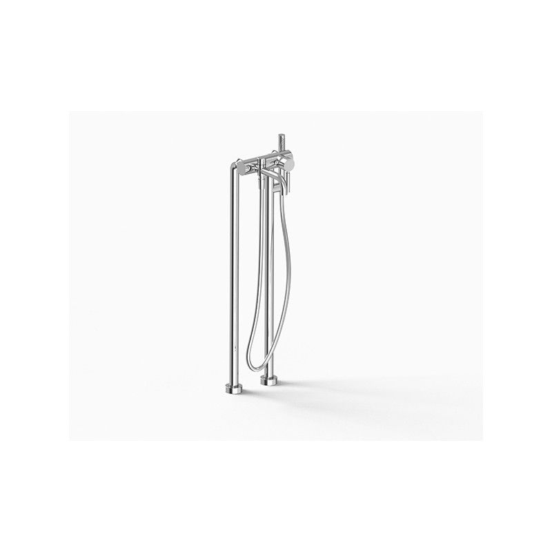 DA-DA 7 Mono External bath mixer on pipes - Zazzeri taps 4707 0450 A00  - 1