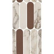 CHARM EXPERIENCE CALACATTA PINK/FIAMMA MOSAIK OVALI GELAEPPT  19,5X37 - ITALGRANITI CH01MOVLX ITALGRANITI GROUP - 1