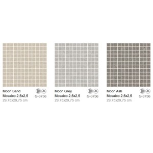 MOON  SAND MOSAIQUE 2,5X2,5 29,75X29,75 - APARICI APARICI CERAMICA - 1