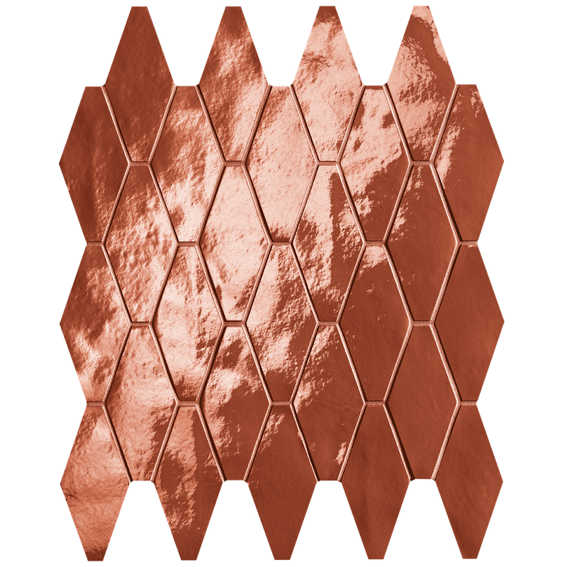 GLIM ROSSO CUORE ROMBI MOSAIQUE 31X35,5 BRILL - FAP CERAMICHE fRXE FAP CERAMICHE - 1