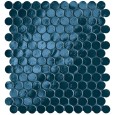 GLIM BLU NAVY ROUND MOSAIC 29,5X32,5 GLOSSY - FAP CERAMICHE fROH FAP CERAMICHE - 1