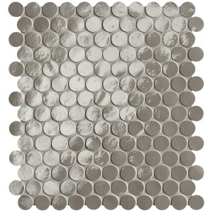 GLIM GRIGIO FUMO ROUND MOSAIQUE 29,5X32,5 BRILL - FAP CERAMICHE fROJ FAP CERAMICHE - 1
