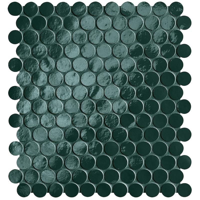 GLIM PETROLIO ROUND MOSAIK 29,5X32,5 GLOSSY - FAP CERAMICHE fROM FAP CERAMICHE - 1
