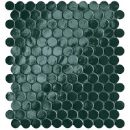 GLIM PETROLIO ROUND MOSAIK 29,5X32,5 GLOSSY - FAP CERAMICHE fROM FAP CERAMICHE - 1