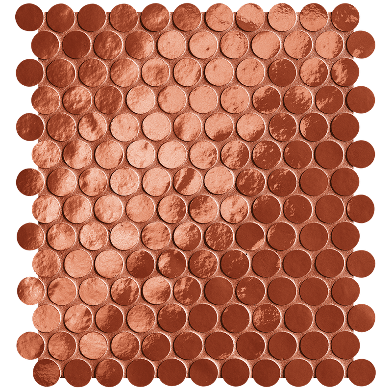 GLIM ROSSO CUORE ROUND MOSAIK 29,5X32,5 GLOSSY - FAP CERAMICHE fRON FAP CERAMICHE - 1