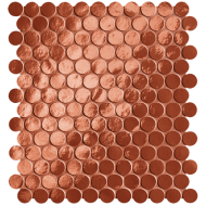 GLIM ROSSO CUORE ROUND MOSAIK 29,5X32,5 GLOSSY - FAP CERAMICHE fRON FAP CERAMICHE - 1