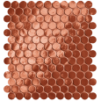 GLIM ROSSO CUORE ROUND MOSAIK 29,5X32,5 GLOSSY - FAP CERAMICHE fRON FAP CERAMICHE - 1