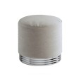 Zelda Pouf con base in ottone - Wark Grey cmØ46xH45 DEVON&DEVON - 1